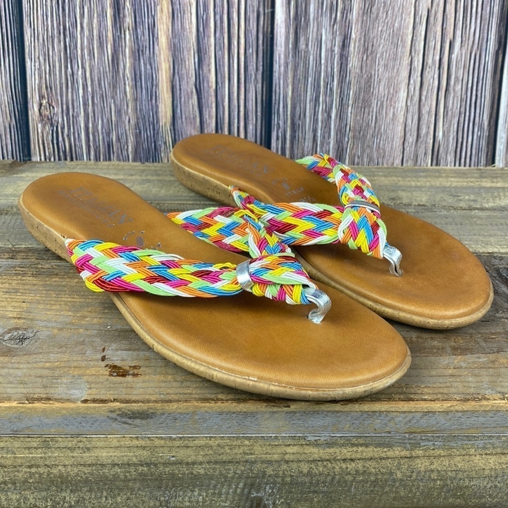 Italian Shoemakers Multi-Colored Sandals - Size 8.5